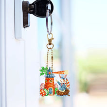 Load image into Gallery viewer, 6Pcs Double Sided Special Shape Animals Diamond Art Keyring for Beginners Adults