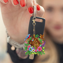 Load image into Gallery viewer, 6Pcs Double Sided Special Shape Animals Diamond Art Keyring for Beginners Adults