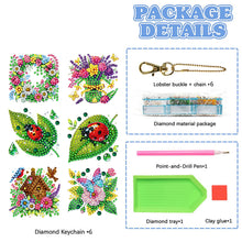 Load image into Gallery viewer, 6Pcs Double Sided Special Shape Animals Diamond Art Keyring for Beginners Adults