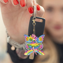 Load image into Gallery viewer, 6Pcs Double Sided Special Shape Animals Diamond Art Keyring for Beginners Adults