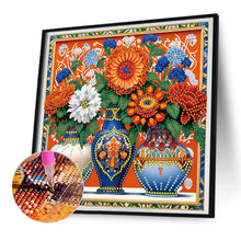 Load image into Gallery viewer, Diamond Painting - Partial Special Shaped - Colorful Vase (30*30CM)