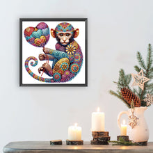 Load image into Gallery viewer, Diamond Painting - Partial Special Shaped - Monkey With Mandala Pattern (30*30CM)