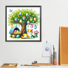 Load image into Gallery viewer, Diamond Painting - Full Round - Cat Under The Tree (40*40CM)