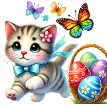 Load image into Gallery viewer, Diamond Painting - Full Round - Cat Running (40*40CM)