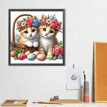 Load image into Gallery viewer, Diamond Painting - Full Round - Two Cats (40*40CM)