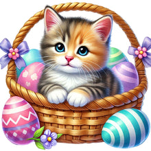 Load image into Gallery viewer, Diamond Painting - Full Round - Easter Cat (40*40CM)