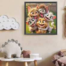 Load image into Gallery viewer, Diamond Painting - Full Round - Funny Cat (40*40CM)