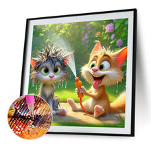 Load image into Gallery viewer, Diamond Painting - Full Round - Funny Cat (40*40CM)