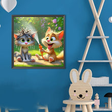 Load image into Gallery viewer, Diamond Painting - Full Round - Funny Cat (40*40CM)