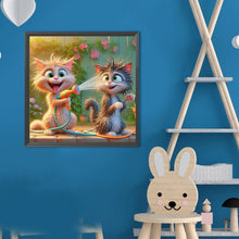 Load image into Gallery viewer, Diamond Painting - Full Round - Funny Cat (40*40CM)