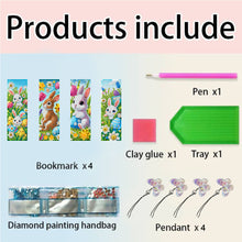 Load image into Gallery viewer, 4Pcs Special Shape American Eagle Diamond Painting Bookmark for Adults Beginners