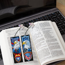 Load image into Gallery viewer, 4Pcs Special Shape American Eagle Diamond Painting Bookmark for Adults Beginners