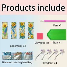 Load image into Gallery viewer, 4Pcs Special Shape American Eagle Diamond Painting Bookmark for Adults Beginners