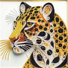 Load image into Gallery viewer, Diamond Painting - Partial Special Shaped - Paper Quilling Leopards (30*30CM)