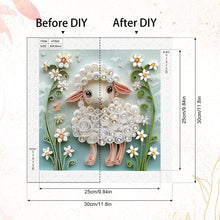 Load image into Gallery viewer, Diamond Painting - Partial Special Shaped - Paper Quilling Sheep (30*30CM)