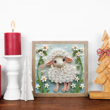 Load image into Gallery viewer, Diamond Painting - Partial Special Shaped - Paper Quilling Sheep (30*30CM)