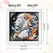 Load image into Gallery viewer, Diamond Painting - Partial Special Shaped - Paper Quilling Lions (30*30CM)