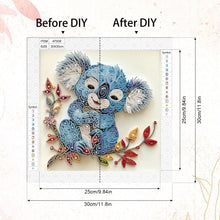 Load image into Gallery viewer, Diamond Painting - Partial Special Shaped - Paper Quilling Koalas (30*30CM)