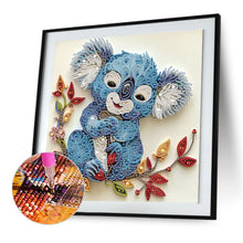 Load image into Gallery viewer, Diamond Painting - Partial Special Shaped - Paper Quilling Koalas (30*30CM)