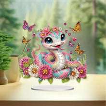 Load image into Gallery viewer, Special Shape Flower Snake Diamond Painting Desktop Decors for Home Office Decor