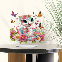 Load image into Gallery viewer, Special Shape Flower Snake Diamond Painting Desktop Decors for Home Office Decor