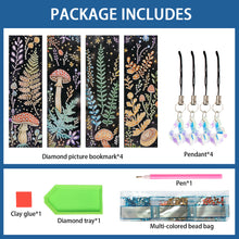 Load image into Gallery viewer, 4Pcs Special Shape Book Dinosaur Diamond Painting Bookmark for Adults Beginners