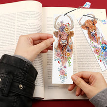 Load image into Gallery viewer, 4Pcs Special Shape Book Dinosaur Diamond Painting Bookmark for Adults Beginners