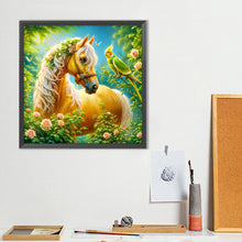 Load image into Gallery viewer, Diamond Painting - Full Round - Parrot And Horse (40*40CM)