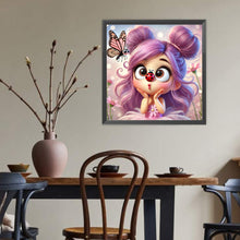 Load image into Gallery viewer, Diamond Painting - Full Round - Butterfly Ladybug Girl (40*40CM)