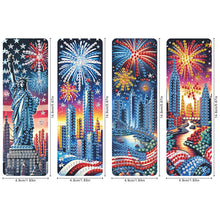 Load image into Gallery viewer, 4 Pcs Animal Diamond Painting Bookmarks Diamond Art Bookmarks for Book Lovers