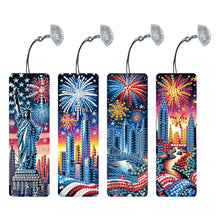Load image into Gallery viewer, 4 Pcs Animal Diamond Painting Bookmarks Diamond Art Bookmarks for Book Lovers