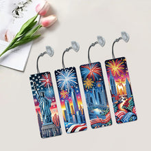 Load image into Gallery viewer, 4 Pcs Animal Diamond Painting Bookmarks Diamond Art Bookmarks for Book Lovers