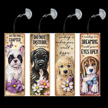 Load image into Gallery viewer, 4 Pcs Animal Diamond Painting Bookmarks Diamond Art Bookmarks for Book Lovers