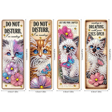 Load image into Gallery viewer, 4 Pcs Animal Diamond Painting Bookmarks Diamond Art Bookmarks for Book Lovers