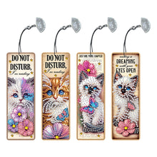 Load image into Gallery viewer, 4 Pcs Animal Diamond Painting Bookmarks Diamond Art Bookmarks for Book Lovers