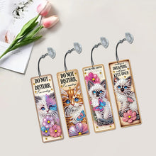 Load image into Gallery viewer, 4 Pcs Animal Diamond Painting Bookmarks Diamond Art Bookmarks for Book Lovers
