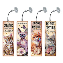 Load image into Gallery viewer, 4 Pcs Animal Diamond Painting Bookmarks Diamond Art Bookmarks for Book Lovers
