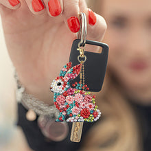Load image into Gallery viewer, 6Pcs Double Sided Special Shape Animals Diamond Art Keyring for Beginners Adults
