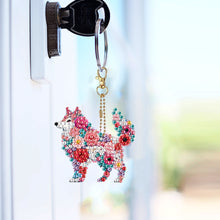 Load image into Gallery viewer, 6Pcs Double Sided Special Shape Animals Diamond Art Keyring for Beginners Adults