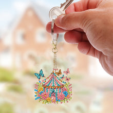 Load image into Gallery viewer, 6Pcs Double Sided Special Shape Animals Diamond Art Keyring for Beginners Adults