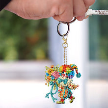 Load image into Gallery viewer, 6Pcs Double Sided Special Shape Animals Diamond Art Keyring for Beginners Adults