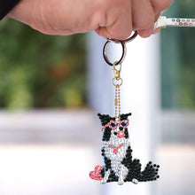 Load image into Gallery viewer, 6Pcs Double Sided Special Shape Animals Diamond Art Keyring for Beginners Adults