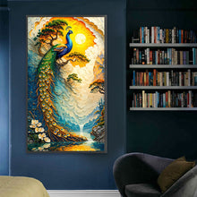 Load image into Gallery viewer, Diamond Painting - Full Square - Peacock Green Pine Shadow (40*70CM)