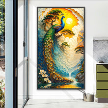 Load image into Gallery viewer, Diamond Painting - Full Square - Peacock Green Pine Shadow (40*70CM)