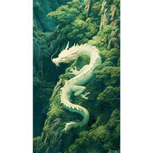 Load image into Gallery viewer, Diamond Painting - Full Square - Green Mountain Dragon (40*70CM)