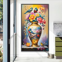 Load image into Gallery viewer, Diamond Painting - Full Square - Bird Vase (40*70CM)