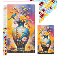 Load image into Gallery viewer, Diamond Painting - Full Square - Bird Vase (40*70CM)