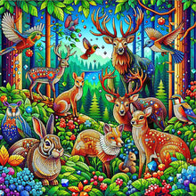 Load image into Gallery viewer, Diamond Painting - Full Round - Shining Animal (40*40CM)