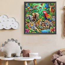 Load image into Gallery viewer, Diamond Painting - Full Round - Shining Animal (40*40CM)