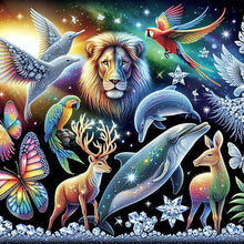 Load image into Gallery viewer, Diamond Painting - Full Round - Shining Animal (40*40CM)